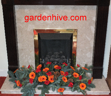 fireplace arrangement